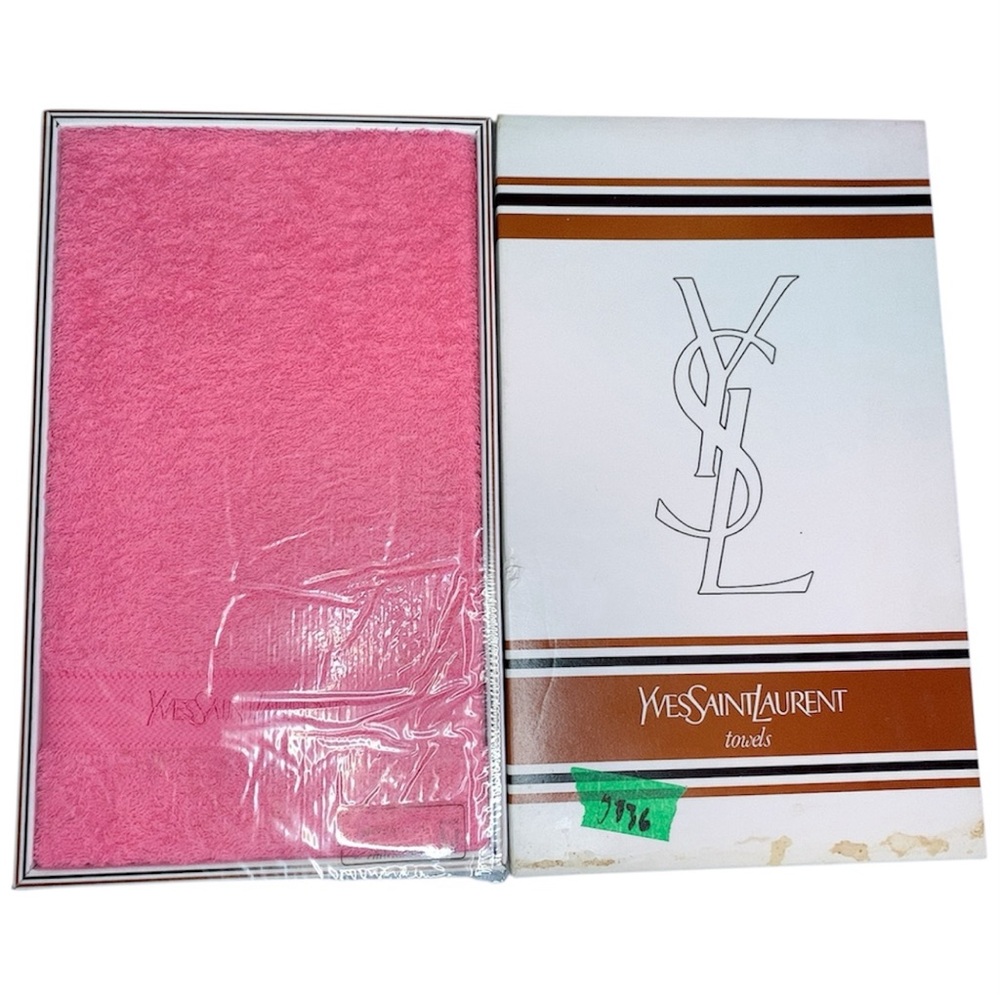 Vintage Yves Saint Laurent Fucahia Hand Towel